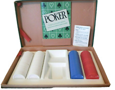 Juego de póquer vintage 1950;s (incluye fichas, instrucciones y paquete SIN CARTAS) se, usado segunda mano  Embacar hacia Argentina