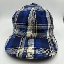 Boné de beisebol tamanho único xadrez azul alça de couro algodão Rag and Bone New York comprar usado  Enviando para Brazil