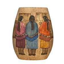 Usado, Vaso de cerâmica indígena nativo americano pintado à mão com miçangas para decoração de casa comprar usado  Enviando para Brazil