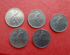 LOTTO 5 monete 50 Lire 1958 Vulcano 1° tipo Repubblica Italiana 1954 - 1989 usato  Montesilvano