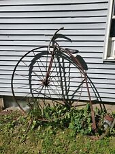 Penny Farthing Lawn Art Metal Decor High Wheel Bicycle for sale  Trempealeau