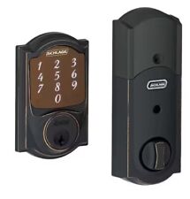 Schlage Camelot Aged Bronze Sense Smart Door Lock With Alarm for sale  Shipping to South Africa