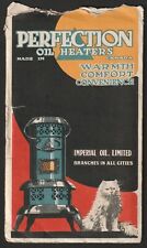 RARA Litografía y Contenido Cubierta de Publicidad - Calentador de Aceite Perfection 1920 gato segunda mano  Embacar hacia Argentina