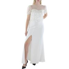 Vestido maxi de noite feminino Dress The Population branco lantejoulas M BHFO 5296, usado comprar usado  Enviando para Brazil