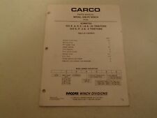 Carco 30b winch for sale  Canada