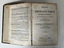 Homeopathie manuel thérapeuti d'occasion  Issy-les-Moulineaux