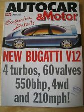 AUTOCAR MAGAZINE 1 MAR 1989 RENAULT ESPACE QUADRA SUZUKI SWIFT GTI CITROEN BX usato  Spedire a Italy