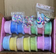 New Butter SLIME Cakes Kit Includes Charms Sprinkles & 14 Slimes for sale  Shipping to South Africa
