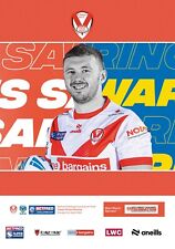 ST HELENS Inglaterra v WARRINGTON LOBOS 14 de abril de 2024 COPA OFICIAL 20 páginas segunda mano  Embacar hacia Argentina