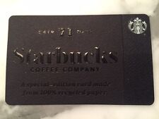 Used, Canada Series Starbucks "RECYCLED PAPER 2017" Gift Card - New No Value for sale  Canada
