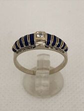 anello oro brillanti zaffiro usato  Italia
