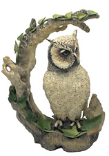 Escultura de pássaro de porcelana Boehm 40114 "CORUJA DE ESCOPOS DE FACE BRANCA", usado comprar usado  Enviando para Brazil