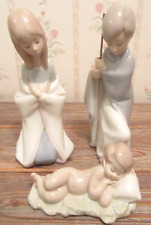 Lladro  Children's Nativity set Holy Family Figurines, #'s 4670,4671,4672, used for sale  Stony Point