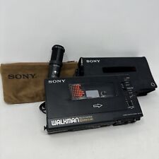 Casete estéreo profesional Sony WM-D6C + estuche + ECM-909 + cinta LEER segunda mano  Embacar hacia Argentina