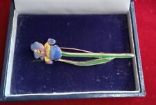vintage enamel flower brooches for sale  AYR