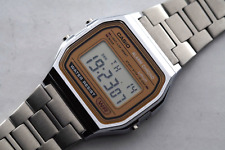 Relógio Casio clássico digital aço inoxidável alarme cronômetro relógio casual A158WEA-9 comprar usado  Enviando para Brazil
