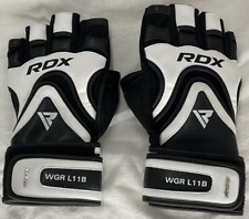 RDX L11 Medium Black and White Weight-Lifting Gloves Half Finger Design for sale  Shipping to South Africa