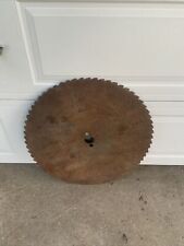 ANTIQUE LARGE 27 1/2” SAWMILL CIRCULAR CIRCLE SAW BLADE LOGGING TOOL WALL DECOR for sale  Shipping to Canada