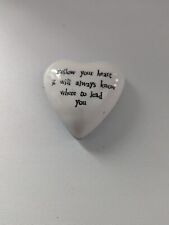 White heart ornament for sale  TELFORD