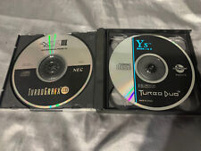 Ys Book I & II And Ys III Wanderers From Ys 1, 2 e 3. Turbo Grafx 16 CD DUO, usado comprar usado  Enviando para Brazil
