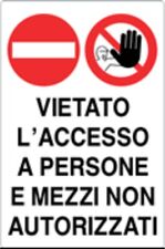 Italy cartello vietato usato  Acate