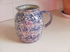 Blue spongeware stoneware for sale  Barberton