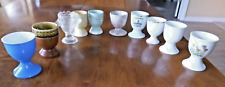 10pc LOT VINTAGE SOFT BOILED EGG CUPS, used for sale  Shipping to South Africa