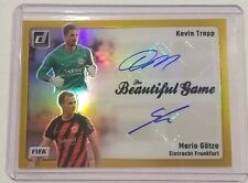 2023-24 Donruss Soccer Dual GOLD Auto # 3/5 Kevin Trapp Mario Gotze SSP Germany , used for sale  Shipping to South Africa