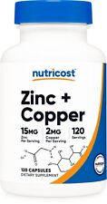 Nutricost zinc copper for sale  Lindon