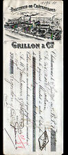 CHATEAUROUX (36) USINE BRASSERIE / BIERE "GRILLON & Cie" en 1917 d'occasion  Baugy