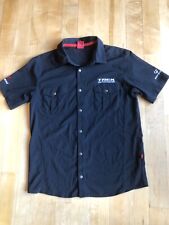 Bontrager M shirt short sleeve button up men’s Trek Factory Racing black bic for sale  Shipping to South Africa