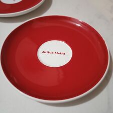 Usado, Platillo espresso rojo clásico Julius Meinl, conjunto de 2 segunda mano  Embacar hacia Argentina