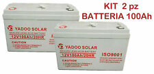 Kit batteria 100ah usato  Afragola