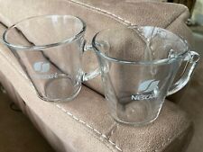 Nescafe Glass Mugs 2 Mugs for sale  Shipping to South Africa