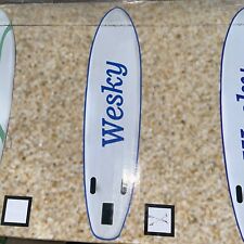 Wesky 10'x30”x6" Inflatable Stand Up Paddle Board 15 psi 300 Lbs White Blue for sale  Shipping to South Africa