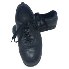 Zapatos para caminar de cuero Drew para hombre talla 10 ortopédicos de cuero negro con cordones/con defectos segunda mano  Embacar hacia Argentina