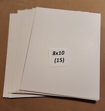 Used, 8"x10" White Chipboard Cardboard Crafting Scrapbook Sheets (15) Pieces  for sale  Shipping to South Africa