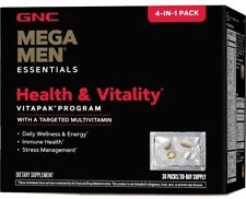 GNC Mega Men Essentials Health & Vitality Vitapak Programa Apoyo de Salud Inmune, usado segunda mano  Embacar hacia Argentina