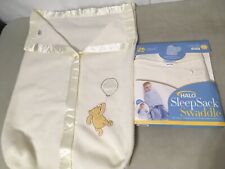 Halo SleepSack Swaddle Newborn 0-3 Month Cream  With Winnie The Pooh Swaddle, used for sale  Shipping to South Africa