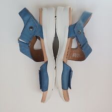 Sandalias de cuero informales azules para mujer Earth Relief Pod talla 7 segunda mano  Embacar hacia Argentina