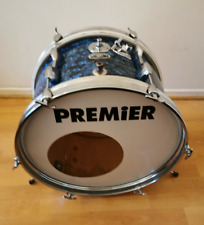 Vintage 20" x 12" John Grey & Sons BROADWAY Bass Drum Blue Oyster Pearl 1960's for sale  Shipping to South Africa