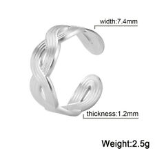 Stainless Steel Rings Women Adjustable Ring Heart Cat Paw Flower Snake Jewelry for sale  Shipping to South Africa