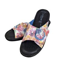 Sandálias anabela Flexus by Spring Step Fabia multicoloridas florais tamanho 40 EUA 9 comprar usado  Enviando para Brazil