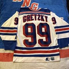 Camiseta deportiva grande para hombre Starter NHL New York Rangers #99 Wayne Gretzky Adidas Reebok segunda mano  Embacar hacia Argentina