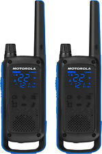 Rádios bidirecionais Motorola Talkabout T800, pacote com 2, preto/azul, usado comprar usado  Enviando para Brazil