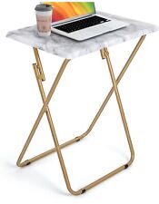 Usado, Bandeja de TV dobrável HUANUO mesa mesas dobráveis para lanches para cama e sofá (mármore) comprar usado  Enviando para Brazil