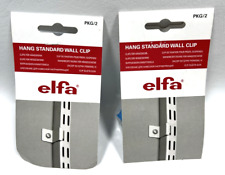 Lot of 2 Container Store Elfa Hang Standard Wall Clips Platinum 2-packs - 470768 for sale  Shipping to South Africa