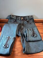 Jeans skinny vintage anos 90 Vesti Amanco sportivi, turquesa 9/10 juniores comprar usado  Enviando para Brazil