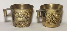 Pair gilded cups for sale  Knoxville