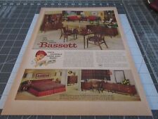 Muebles de exhibición Bassett 1959 - anuncio impreso  segunda mano  Embacar hacia Argentina